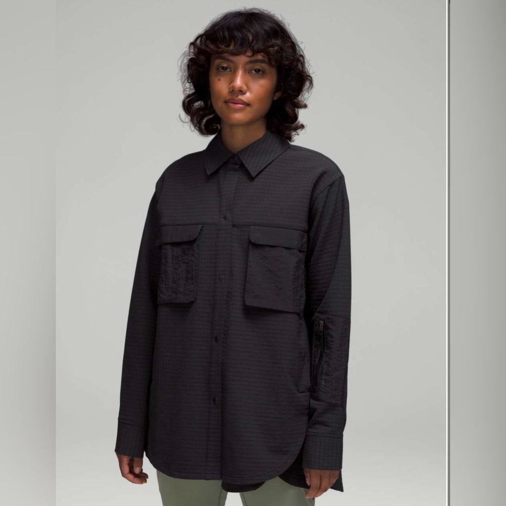 Lululemon grid fleece hiking overshirt